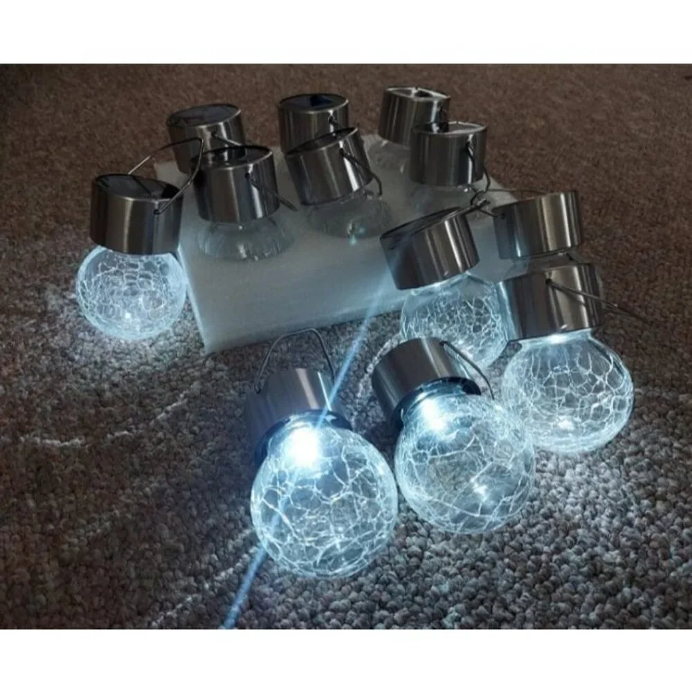12 Pack Solar Outdoor Lights, Solar Hanging Lights for Christmas Decorations
